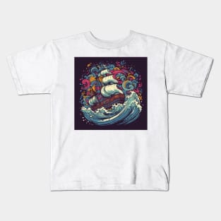 Sail into Adventure: Explore the World on a Cruise Ship Kids T-Shirt